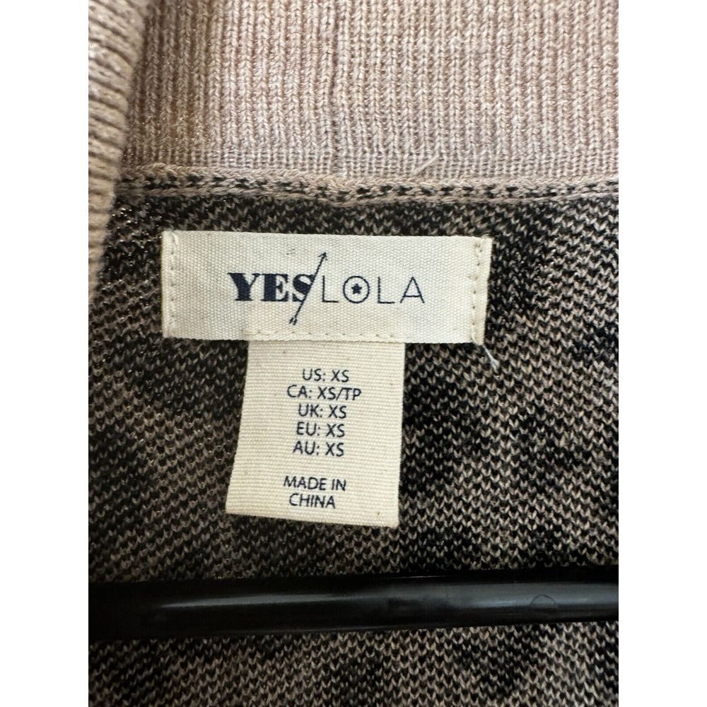 Yes Lola Women Brown Cardigan XS - Picture 3 of 5